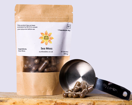 Sea Moss is a good source of nutrients like iodine, iron, potassium, and magnesium. Support immune system. 70 Capsules – 735mg